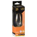 オーム電機  LED電球 フィラメント シャンデリア形 E26 25形相当 [品番]06-3468  LDC2L C6