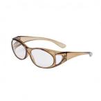 ブルーライトカット UVカット 紫外線カットオーバーグラスルーペ ブルーシールド カーキ1.6倍