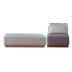 ソファ 2点セット カバー -パイル 2点セット センター+オットマンロング- (IS)