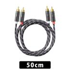 FIIO TRUST LR-RCA6S 50cm(RCA to RCA) аудио кабель аналог соединительный кабель серебряный металлизированный нет кислород медь линия оригинальный медь составной сборник комплект защита fi-o