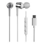 audio-technica ATH-CKD30C WH проводной слуховай аппарат kana ru type воздухо-непроницаемый type USB Type-C смартфон прямой .. Mike имеется телефонный разговор высококачественный звук DAC установка Audio Technica 
