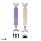 EDISONmamaejison мама [ Mickey crystal ] вилка Pooh n комплект 1.5 лет около ~ Disney Disney детский Kids входить . входить . из нержавеющей стали неровность паз имеется 