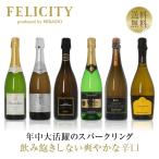 250円OFFクーポン 【19】スパークリング ワインセット フェリシティー厳選！至福の泡 6本セット 第67弾 750ml×6 送料無料 包装不可 ワインセット