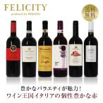 300円OFFクーポン 【6】赤ワインセット ワイン王国「イタリア」の赤ワイン6本セット 第32弾 750ml×6 送料無料 包装不可 飲み比べ ワインセット