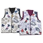 Re-Sleep ダウンベスト Bird（バード） 鳥柄