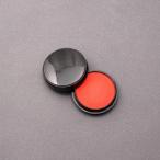 ご印鑑用サプライ-ノンブランド朱肉-小　ねじふた式-朱肉直径約3.5cm