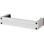 フラワーボックス 窓 壁飾り アルミ製 フラワーボックスウインポッシュ 6尺 ホワイト 白 木目調 高さ182×奥行き360×幅1895mm １台単位 窓手すり エクステリア