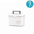 クーラーボックス 小型 保冷 ホリデー ランド クーラー 7L 500ml×4本分 ホワイト 保冷力 発泡材 取手 日本製 クーラーバッグ ショルダーベルト付き