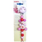 ベビーチェーン ねずみ ピンク 木のおもちゃ 人気 赤ちゃん おしゃぶり 落下防止 ドイツ 出産 御祝 誕生日 プレゼント