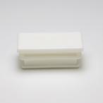 パイプキャップ 樹脂 50x26mm 不等辺角パイプ用 厚み1.2〜1.6mm用  白 ホワイト