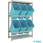 TRUSCO M1.5-6442D2 スチールラック ゴミ箱ラック M1.5型 H1800XW1160XD445 2段 RBK-70 6個付