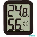 シンワ 73248 デジタル温湿度計 環境チェッカー ブラック 【1個】