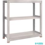 TRUSCO M5-5353SFC スチールラック M5型中量棚 900X471XH1500 3段 単体 免震樹脂ベース付 ネオグレー ネオグレー