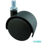 TRUSCO TDG-40-M8 ねじ込み双輪キャスター ナイロン車輪 自在 Φ40 M8