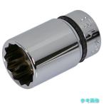 nepros NB3M-18W 9.5sq.セミディープソケット(十二角) 対辺寸法18mm 差込角9.5mm 全長40mm