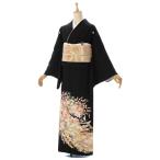 留袖レンタルフルセット 正絹 MT-010 Ｍサイズ 黒留袖 レンタル 結婚式 母親 和服 列席 親族 留袖 伯母 留袖 送料無料 結婚式 正装 和服