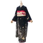 ショッピングツモリチサト 振袖レンタル（2月〜12月）黒地 ツモリチサト 結婚式 成人式 結納 卒業式 レンタル着物 振袖 貸衣装 0S0084