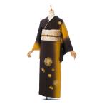 ショッピングレンタル 【レンタル】正絹|レンタル着物|おしゃれ着物|150〜160cm|訪問着フルセット(茶色系)|訪問着・付下げ HADN044