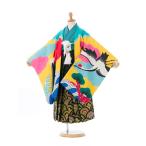 七五三 5歳 男の子 七五三 着物 5歳　753 男 着物　送料無料　フルセットレンタル　簡単着付けマニュアル付｜ E-5-909 花わらべ  貸衣装   袴