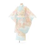 レンタル着物|7歳女の子|115〜125cm|七五三着物レンタルフルセット(水色系)|女の子(七歳) HAP7351