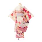 レンタル着物|7歳女の子|式部浪漫|115〜125cm|七五三着物レンタルフルセット(白系)|女の子(七歳) HAP7367