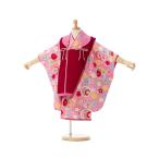 JAPAN STYLE｜小さめ 七五三着物3歳 (被布)フルセット(ピンク系 )｜女の子(三歳) H-84