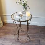 コーヒーテーブル アイアン アンティークゴールド ガラストップ 送料無料 メトロポリタンスタイル Coffee Table