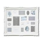 フォトフレーム 写真立て アンティークスタイル フォトフレーム１８窓 ホワイト色 壁掛け用 縦横両用 インテリア雑貨 おしゃれ 置物