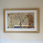 ビンテージ グスタフ クリムト画 「生命の樹 Tree Of Life」版画 200枚 限定版 送料無料 絵画 インテリア 壁掛け 絵画