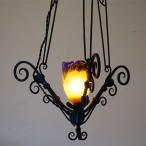  Vintage Франция производства Mueller родственная 1920 годы подвесной светильник 1 лампа бесплатная доставка осветительное оборудование Vintage античный висячая лампа 