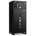 ショッピング宅配ボックス 宅配ボックス B-2シリーズ ブラック [B2M-CS-BK-KC-31] 大容量135L 3つの投函口 ポスト一体型 左右開き対応 IPX55防水設計 G.B.Zメーカー直送