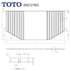  крышка для ванны легкий shutter тип наматывать крышка 600×1084 TOTO [EKK727W3] срок поставки 2 неделя 