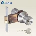 ALPHA インテグラル錠 33S05シリーズ 従来ピンシリンダー ドアノブ BS100mm alpha 33S-05-TRW-32D-100ALU