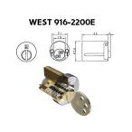 WEST ウエスト 916リプレイスシリンダー 2200E WEST ウエスト セキスイハウス向け交換用シリンダー シルバー