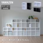 カラーボックス A4 2段 たてよこ使える 幅40 奥行29 高さ73.5cm 本棚 書棚 棚 シェルフ すき間収納 隙間収納 すきま すき間 隙間 収納 オープンラック 山善