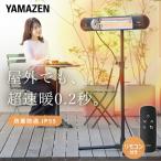 ヒーター 防水 屋外用 グラファイトヒーター 超速暖 スタンド式 リモコン 高さ調節 DCTS-D09(B) 電気ストーブ カーボンヒーター 遠赤外線 防水ヒーター