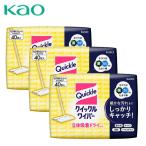 クイックルワイパー 立体吸着ドライシート 40枚×3パック(120枚) ドライシート 替えシート 両面 使い捨て 拭き掃除 乾拭き 掃除用品 床 畳 階段 フローリング