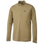 MILLET ミレー クータイIIウールジップ　ロングスリーブ　長袖　長そで　シャツ　ベースレイヤー　ウール混