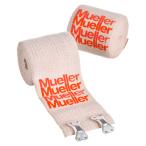ミューラー MUELLER エラスチックバンデージ 51mm テーピング 非伸縮 手で切れる ホワイトテープ スポーツケア ケア用品 固定 サポート 部活 ボディケ