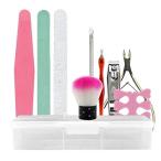 （ ST TS) ネイルケアセット ネイル用品 甘皮処理 ネイルファイル キューティクルニッパー メタルプッシャー 爪切り 甘皮爪切り ダストブラシ