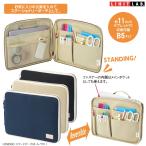 スタンドポーチM　国産帆布製　自立するバ