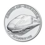  Hokuriku Shinkansen Kanazawa ~ Tsuruga interval opening memory medal C. original silver made medal 