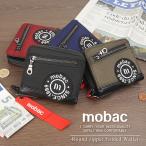 ラウンドファスナー二つ折り財布 二つ折り財布 折りたたみ財布 ワッペン mobac モバック メンズ 男性向け 父の日 プレゼント ギフト ラッピング 送料無料