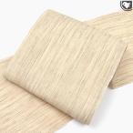 夏帯  本麻上布 手織り近江 川口織物 謹製 無地 九寸 名古屋帯  お仕立て代込！送料・代引き無料！[商品番号：21425]