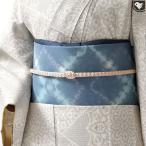 ショッピング名古屋帯 (訳あり帯！)有松絞り 熊谷 謹製 “縫い絞り”  上田紬 九寸 名古屋帯 正絹 日本製