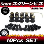  aluminium экран винт M5 10 шт. комплект чёрный черный / экран винт Aprilia RSV4 RS4 SR RS50 RS125 RS250