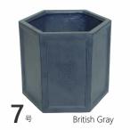  немедленно отгрузка Hexagon pot 7 номер BritishGray цветочный горшок модный 7 номер большой наружный посадочная машина горшок 