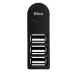 USBハブ 3ポート 260度回転 USB2.0 コンパクト スリム 増設ハブ ノートPC Mac Windows Libra LBR-USB270HUB