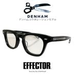 EFFECTOR エフェクター「DENHAM 5/デンハム 5」Col.BK 黒 DENHAM デンハムコラボレーションモデル ラウンドスクエアタイプ 国内正規品販売店