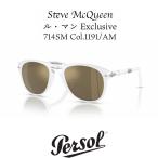 Persol ペルソール 714SM スティーブ・マックイーン Le Mans Exclusive 限定 Col.1191/AM 折りたたみ式 ミラーレンズ ティアドロップ サングラス 正規輸入品